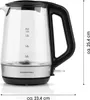 GOURMETmaxx LED Wassekocher Glas Entnehmbarer Produktbild-Vorschau 6