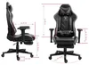 Gaming Stuhl mit Fußstütze und ergonomsichen 4D-Armlehnen Produktbild-Vorschau 7