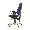 A blue office chair shown from the side against a white background. Náhľad obrázku produktu