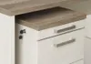 Rollcontainer DURO mit Schloß 3 Schubladen Dekor Pinie weiß antik Produktbild-Vorschau