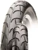 A close-up studio shot of a black tire, with a smaller tire in the foreground. Anteprima dell’immagine prodotto