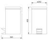 Aqualine SIMPLE LINE Abfallbehälter rund 20l, Edelstahl Produktbild-Vorschau 5