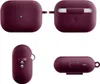 Four views of a burgundy silicone case for Apple AirPods Pro 2. Produktbild-Vorschau