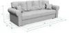 Sofa rozkładana TOP, sofa z funkcją spania i podstawą do Podgląd zdjęcia produktu 3