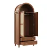 Merax Kleiderschrank mit Bogen-Nische und Rattan-Doppeltür, Produktbild-Vorschau 13