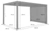 sweeek - Pergola mit Lamellendach Palace 3x4m  + Markise 3m Produktbild-Vorschau 4