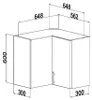 Roe Furniture | Küchenhängeschrank 65 cm - Weiß - Mattweiß Produktbild-Vorschau 6