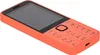 A close-up, angled view of an orange Nokia 215 4G feature phone against a white background. Náhled obrázku produktu