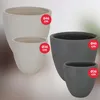 KOTARBAU® Květináč velký šedý Fiberclay Ecolite Výška 44 cm Náhled obrázku produktu 9