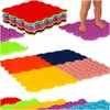 Montessori senzorická masážna podložka na nohy 8 kusov Náhľad obrázku produktu 1