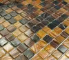braunes Mosaik mit goldenem Metallicstaub. Poolmosaik in Produktbild-Vorschau 6