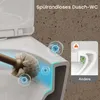 WC z prysznicem HOROW z wbudowaną dyszą, wisząca toaleta Podgląd zdjęcia produktu 5