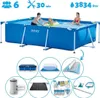 Rechteckiges Schwimmbecken - 300 x 200 x 75 cm - Blauw - Produktbild-Vorschau 1