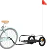 vidaXL Przyczepka rowerowa czarna 122x53x31 cm Żelazko Podgląd zdjęcia produktu 3