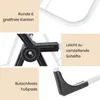 Collage of close-up shots highlighting features of a white and black drying rack. Anteprima dell’immagine prodotto