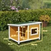Cuccia per cani PawHut, legno di abete, casetta per animali Anteprima dell’immagine prodotto 10