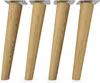 4x sossai Holzfüße rund - schräge Ausführung 25cm Eiche Produktbild-Vorschau 3