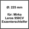 Mirka LEROS Schleifteller 225 mm 25H Grip + 8 Schrauben ( Produktbild-Vorschau 4