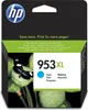 The image shows the packaging of an HP ink cartridge with a butterfly on a lotus pod. Podgląd zdjęcia produktu