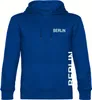 multifanshop Kapuzen Sweatshirt - Berlin blau - Brust & Produktbild-Vorschau 1