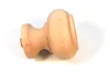 A wooden furniture foot is shown against a white background. Produktbild-Vorschau
