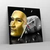 Wanduhr - Quadrat - Glasuhr - Maske Theater Bühne Produktbild-Vorschau 4
