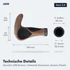 AARON Horn Ergonomische Fahrradgriffe mit Hörnern Kork Produktbild-Vorschau 3