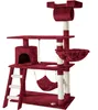 Arbre à chat MARCEL 141 cm - rouge bordeaux Voir les images du produit 1