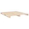 The Living Store Massivholzbett mit Kopfteil 200x200 cm Produktbild-Vorschau 7