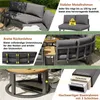 Flieks Gartenmöbel-Set 7-tlg., Gartenlounge-Set mit 4 Produktbild-Vorschau 7