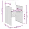 5-tlg. Garten-Essgruppe mit Kissen Beige Poly Rattan Produktbild-Vorschau 10