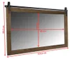 Mucola Wandspiegel mit Fensterläden BraunVintage 71x86CM Produktbild-Vorschau 7