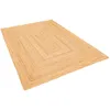 Naturfaser Teppich Handgefertigt Jute Salsa Bordüre Beige, Produktbild-Vorschau 2