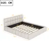 A diagram of a bed with dimensions shown. Produktbild-Vorschau