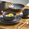 Suppenteller Malmö 20 cm anthrazit 6er-Set Steingut – Van Produktbild-Vorschau 2