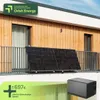 Balkonkraftwerk für Balkon mit 2 Modulen & Speicher Avocado Produktbild-Vorschau 1