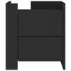 Nachttisch Schwarz 45x50x50 cm Holzwerkstoff Produktbild-Vorschau 4