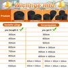 UISEBRT Sichtschutzmatte PVC Sichtschutzzaun Anthrazit Produktbild-Vorschau 7