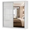 Armoire à portes coulissantes Armoire 203cm blanc/blanc Voir les images du produit 2