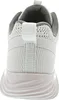 The back view of a white athletic shoe. Produktbild-Vorschau