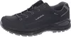 A black and gray LOWA hiking shoe is shown from the side against a white background. Voir les images du produit