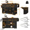 Carrello da cucina Flieks con piano di lavoro estraibile, Anteprima dell’immagine prodotto 4