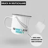 Trendation - Geboren Zum Bohren Emaille Tasse Geschenk Produktbild-Vorschau 4
