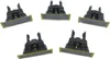 Five replacement blades for a Philips OneBlade shaver are arranged in a scattered pattern on a white background. Anteprima dell’immagine prodotto