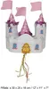 Piñata Schloss Prinzessin bunt 60x28cm - Einheitsgröße Produktbild-Vorschau 3