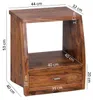 FineBuy Nachtkommode Sheesham Massivholz mit Schublade und Produktbild-Vorschau 3