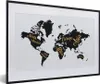 MuchoWow® MuchoWow® Gerahmtes Poster Weltkarte - Briefe - Produktbild-Vorschau 1