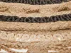BELIANI Dywan mata beżowy z czarnym okrągły 140 cm boho Podgląd zdjęcia produktu 5