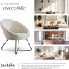 Fauteuil cocktail CENTERA rond et rembourré - Aspect Voir les images du produit 7