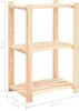 vidaXL Úložný regál s 3 policami 60 × 38 × 90 cm Borovicový Náhľad obrázku produktu 6